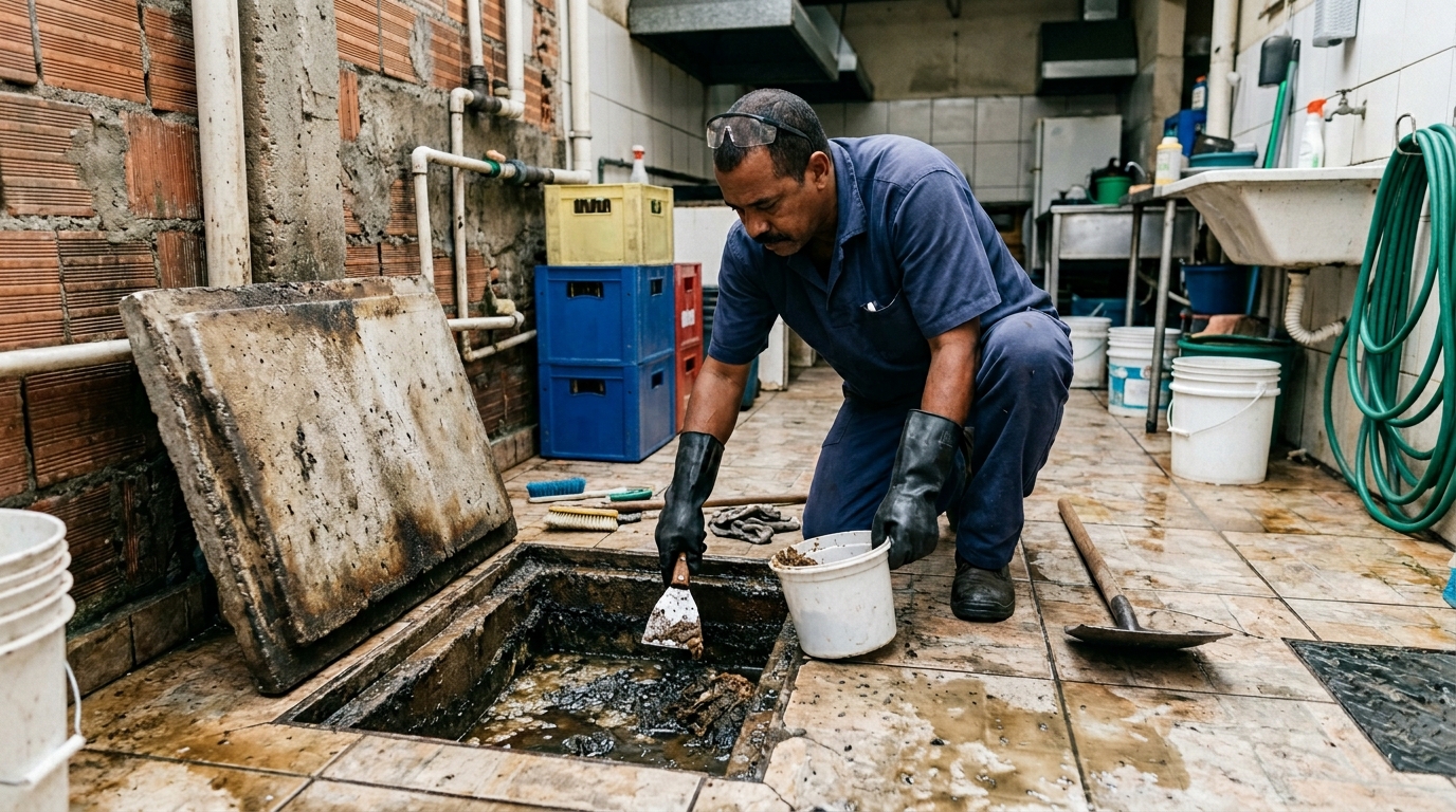 Esvaziamento de Caixa de Gordura em Porto Alegre‑RS
